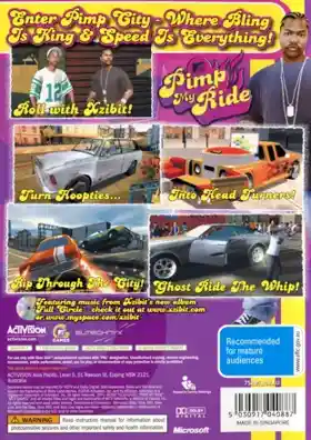 Pimp My Ride (USA) box cover back